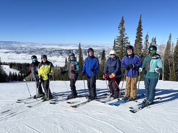 Skiers on Mountian